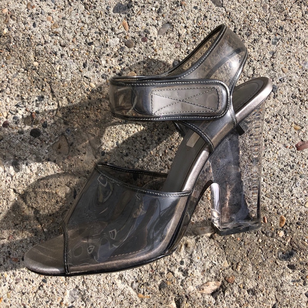 Vintage Prada lucite heels